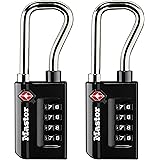Master Lock 4696T, Pack of 2 Set Your Own Combination TSA Approved Luggage Lock, 2 Pack, Black