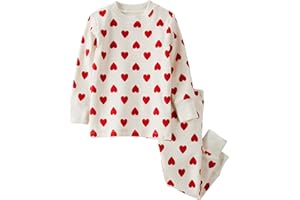 LITTLE PLANET Girls Organics 2-Piece Cotton PajamasPajama Set