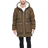Tommy Hilfiger Men's Heavyweight Quilted Sherpa Hooded Parka