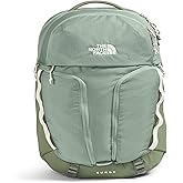 The North Face Women's Surge Commuter Laptop Backpack - Everyday Travel Bag, 16" Laptop Sleeve, Water-Repellent, Slate Moss/Bark Mist, One Size