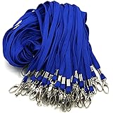 Bird Fiy Blue Lanyard 100 Pack Bulk Lanyards for Id