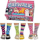 United Odd Socks Women's Mismatched Sock - Catwalk Gift Pack - 6 Socks