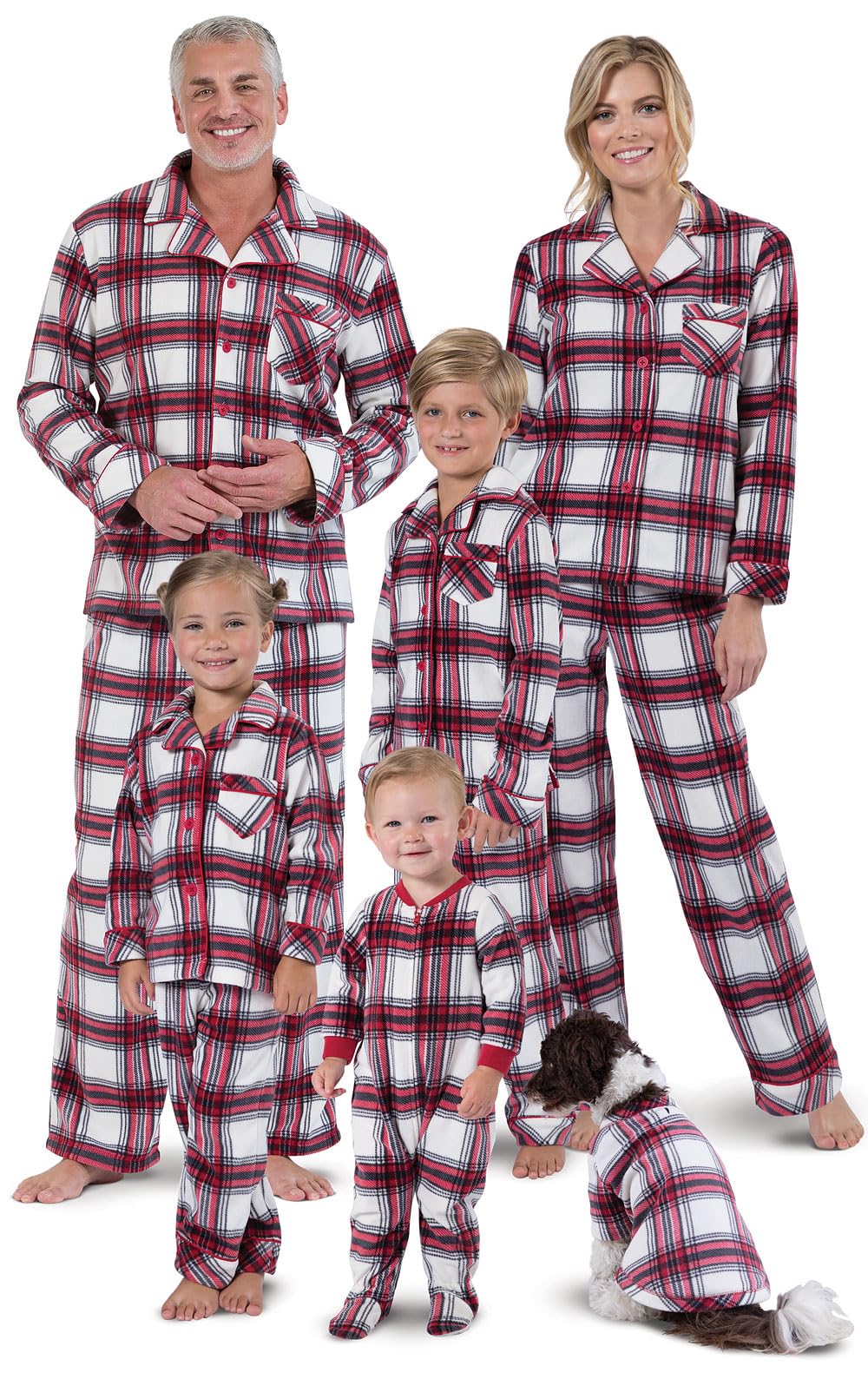 PajamaGram Christmas Pajamas For Family, Fireside Plaid, Men's XXL Red Image PajamaGram Christmas Pajamas For Family, Fireside Plaid, Men's XXL Red Image