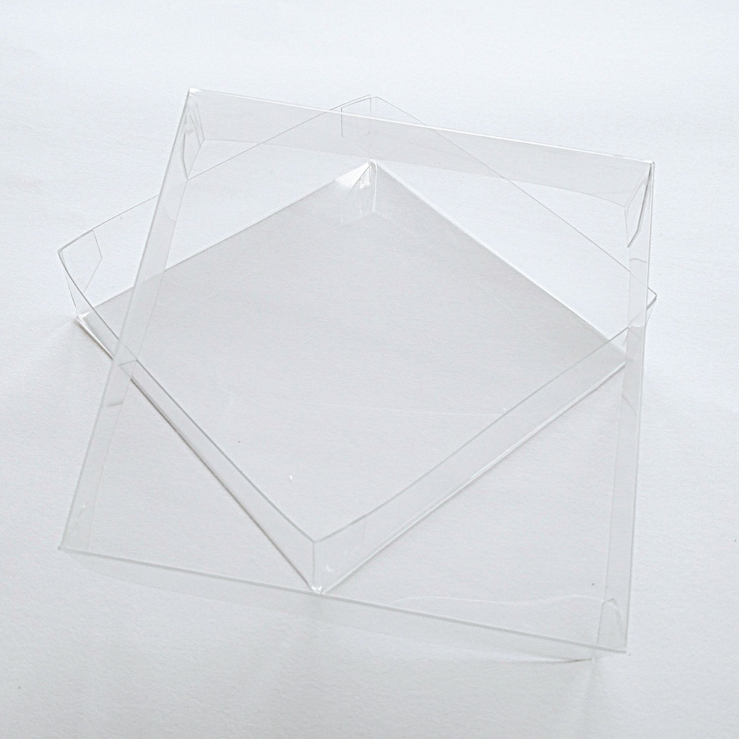 Rectangular dise&ntilde;o de caipirinia de 4 ADDIES &apos Cristal Posavasos Juego de 6&nbsp;Piezas C&oacute;ctel en Caja de Regalo Transparente Parte Trasera de Corcho