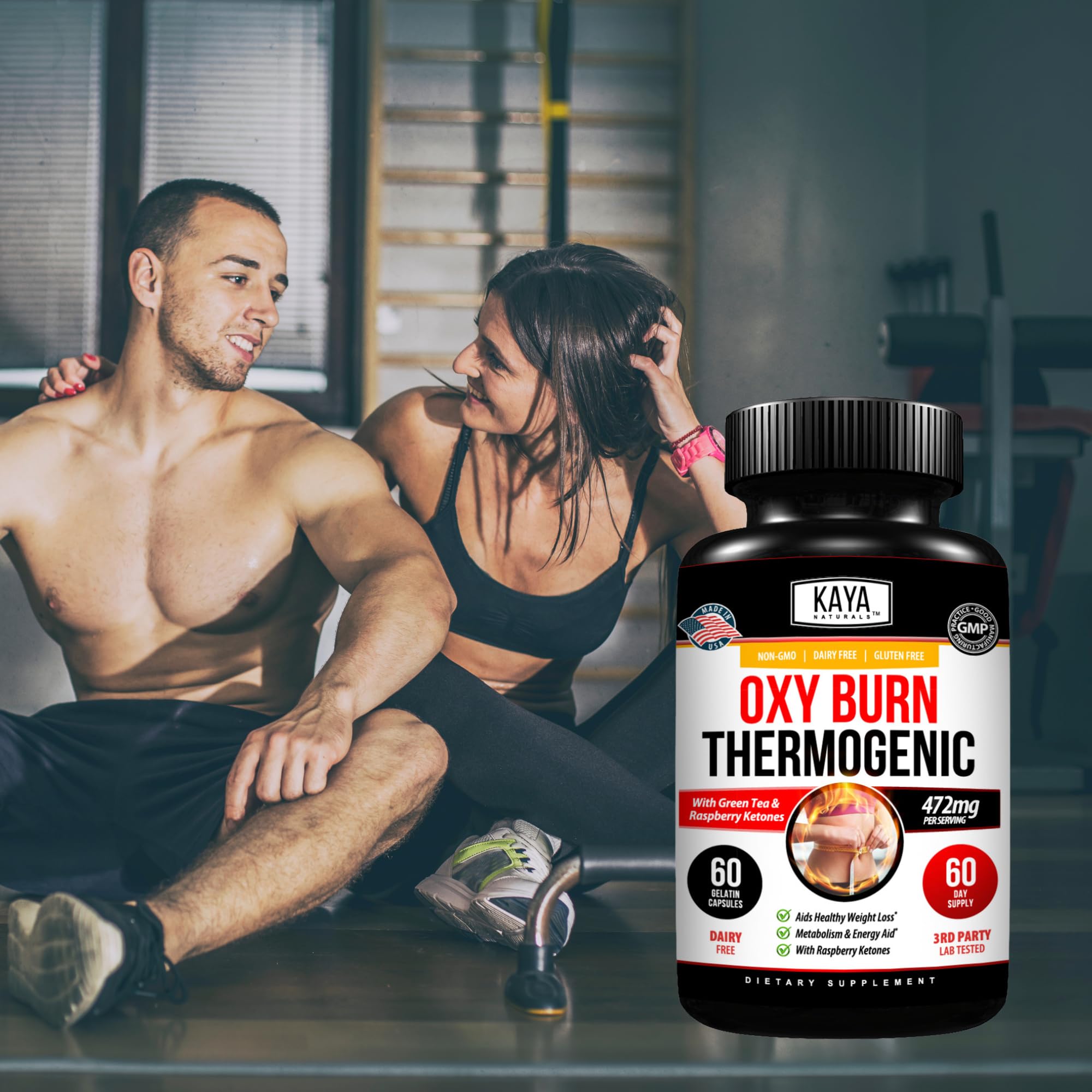 Kaya Naturals Supreme Fat Burner - Weight Loss Pills Women & Men - Appetite Suppressant Supplement - Powerful Thermogenic Diet Pills - Natural Energy Boost Oxy Burn 60 Count