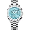 Pagani Design 1701 Men's Watch, Chronograph, VK63 Japanese Quartz Movement, Stainless Steel Bracelet, Water Resistant to 330 Feet (100 Meters), Sapphire Glass Wristwatch.