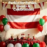 SHATCHI Austria Flag 5ft x 3ft Polyester with Brass Eyelets National Banner view 8