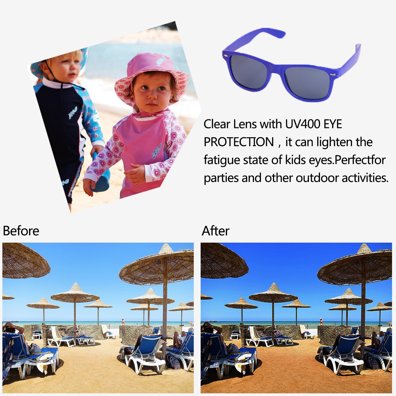 Party Sunglasses for Kids with UV400 Protection Eyewear Neon Sunglasses For Boys,Girls - Great Gift for Party Favors, Birthday Party and Outdoor Activity（ 12 Pack ）: Toys & Games