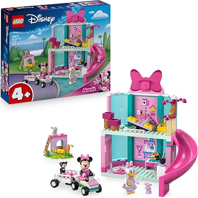 LEGO Disney Minnie’s Pet Hotel 43274 Building Toy with Minnie Daisy Mini Dolls