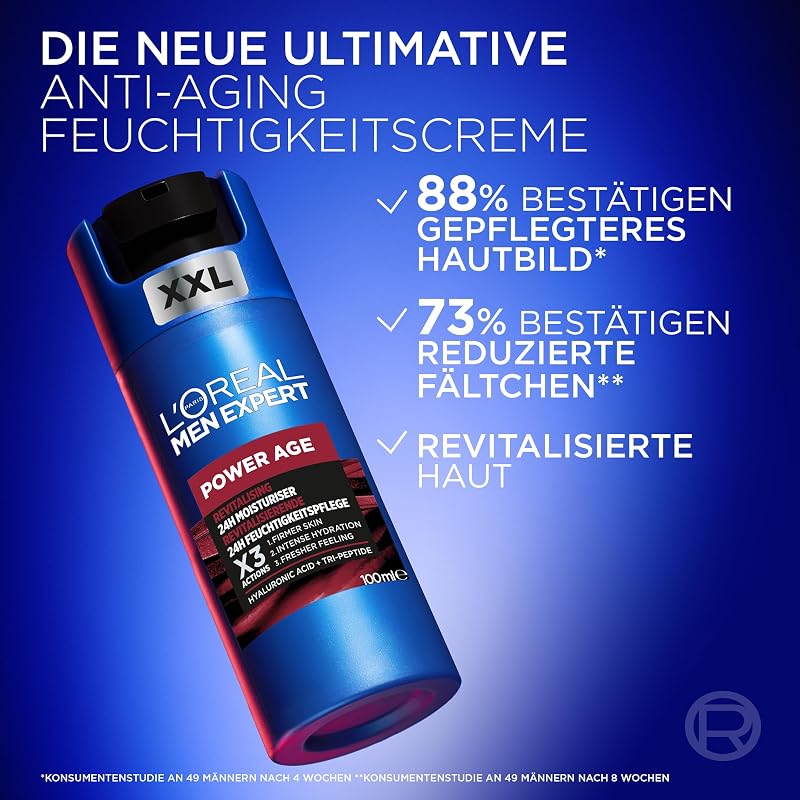 L'Oréal Men Expert Anti-Aging Gesichtscreme gegen Falten für Männer, 100 ml