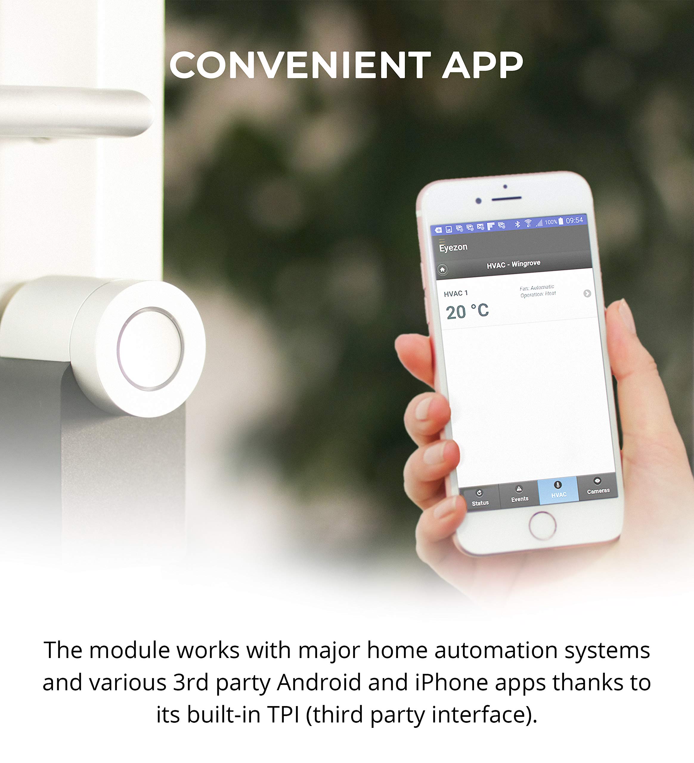 EyezOn Envisalink EVL-4EZR IP Security Interface Module for DSC and Honeywell (Ademco) Security Systems, Compatible with Alexa