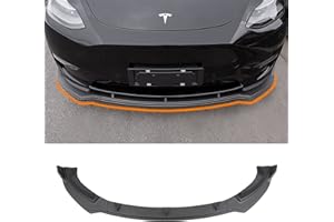 Bomely Front Bumper Lip Compatible with Tesla Model Y Front Bumper Kit Car Mods Spoilers for Tesla Model Y Accessories 2020 2021 2022 2023 (Matte Carbon Fiber Pattern)