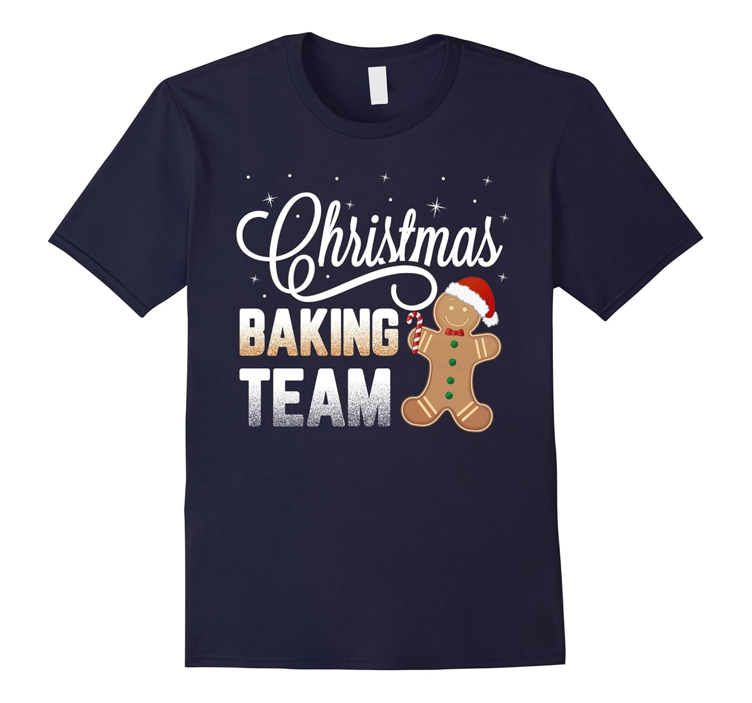 Christmas Baking Team Gingerbread Candy Cane Holiday Shirt-Rose