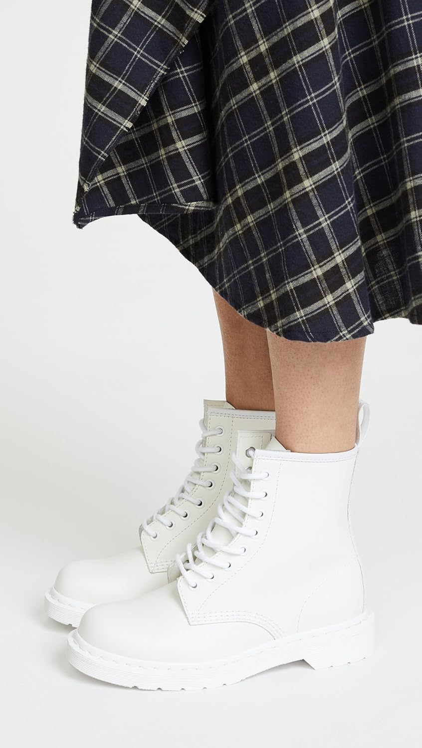 dr martens 1460 mono smooth white