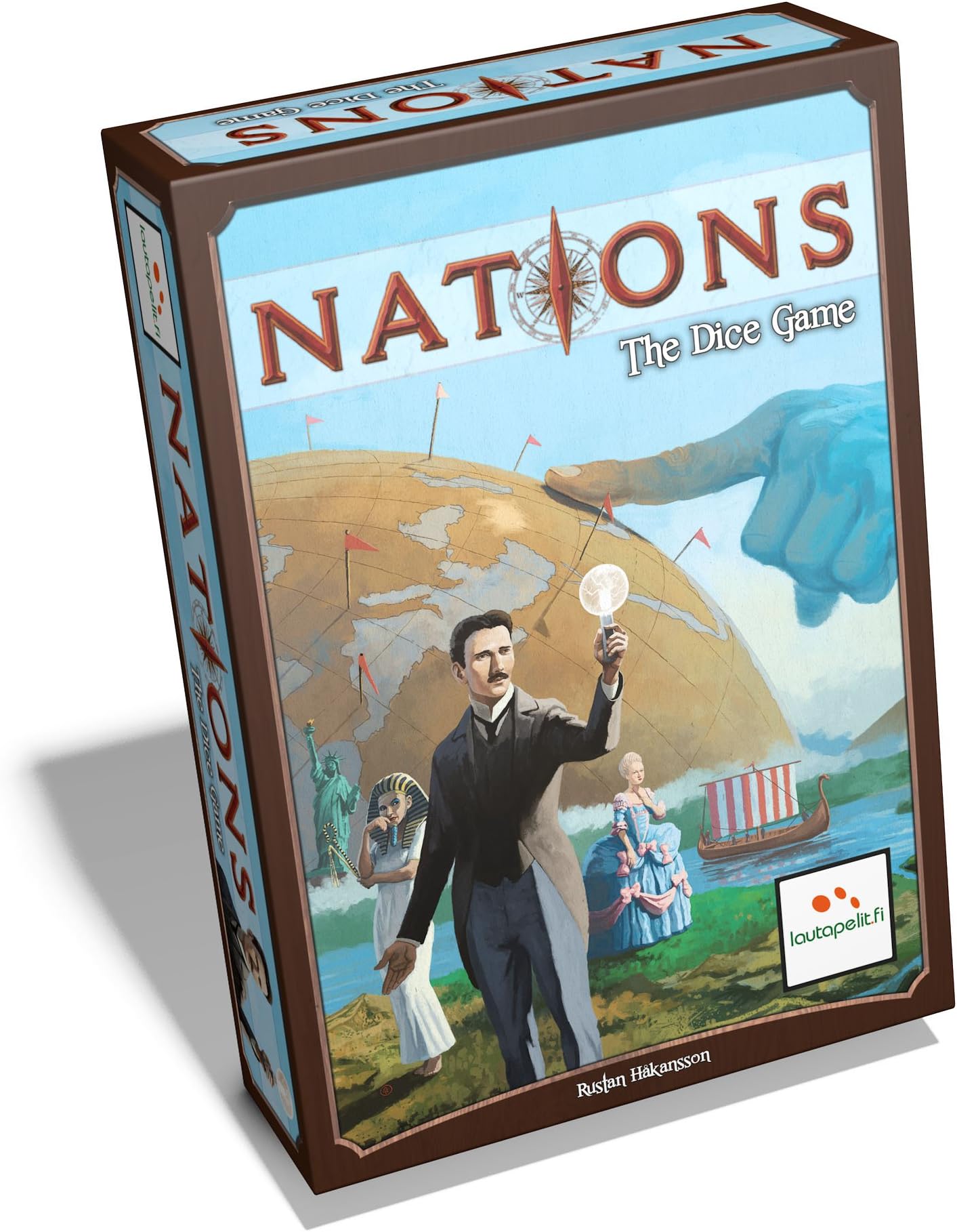 Lautapelit ASMNAT02EN Lautapelit.fi Nations The Dice Game, Multicoloured