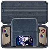 Wanaiha Hard Case for MSI Claw 8 AI+ / Lenovo Legion Go S Gaming Console, Black, Compatible with MSI Claw 8 AI+, Lenovo Legion Go S, EVA Shell, Zipper Closure, Hand Strap Handle