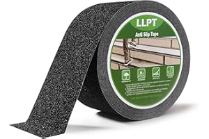 LLPT Grip Tape 3" x 36 Ft Ft Black Heavy Duty Anti Slip Tape for Stairs Waterproof Outdoor Indoor Non Slip Traction Strips for Stair Steps Boats Ramp Staircase Tread (ASB311)