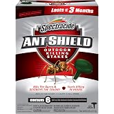 Spectracide Ant Shield Outdoor Killing Stakes, 6 Count | Ant Bait Kills The Queen &amp; Colony, Starts Killing In Hours, Place Outdoors Around Home, Keep Killing Up To 3 Months