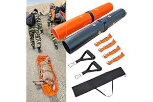 Bayattoo Hunter Dragging Mat Game Drag Sleds - Heavy-Duty Tear-Resistant Game Hauler for Hunting with Ropes and Handles, Portable and Durable Outdoor Gear (2 Set)