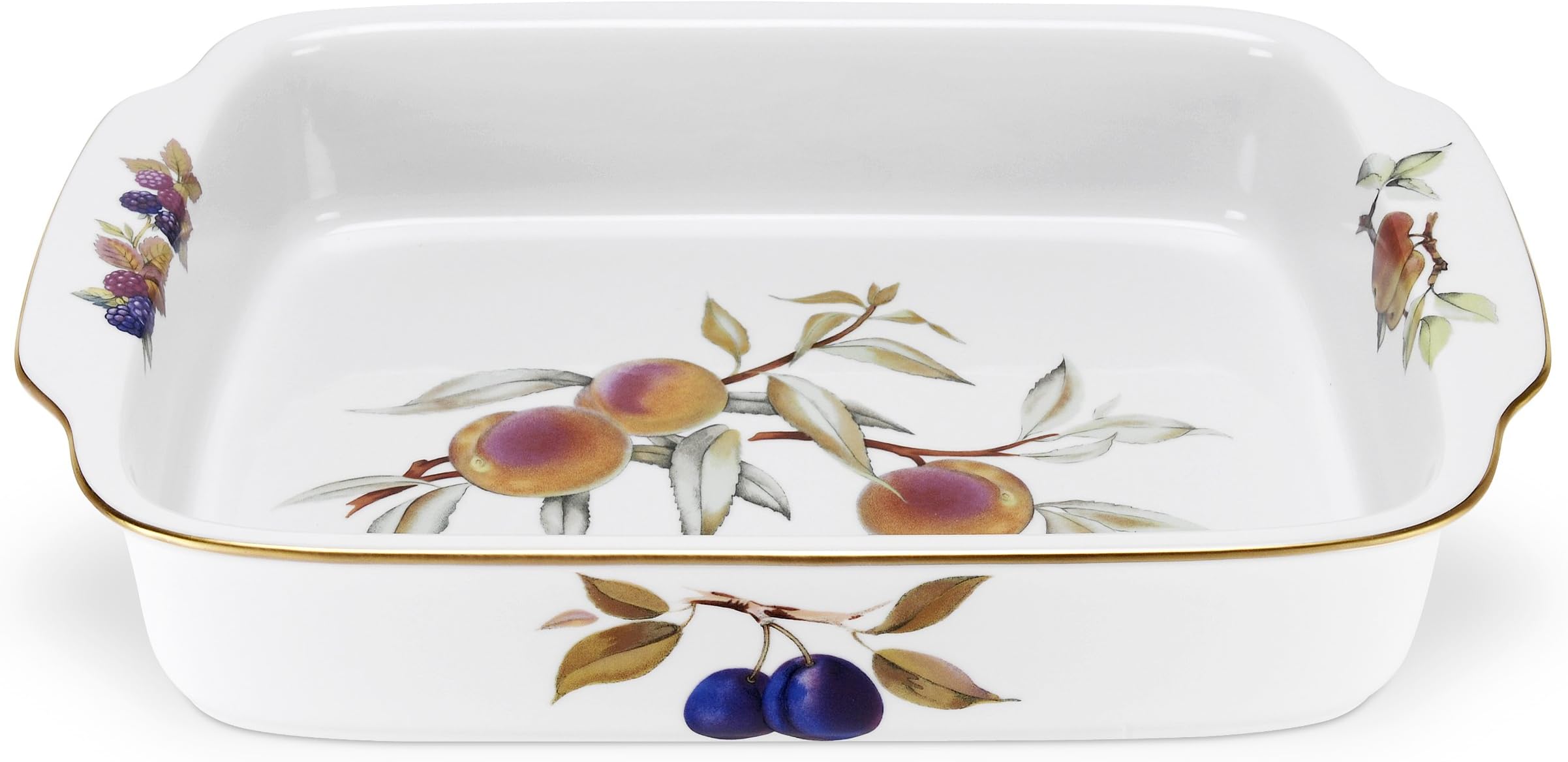 Royal Worcester Evesham Gold Large Rectangular Handled Dish
