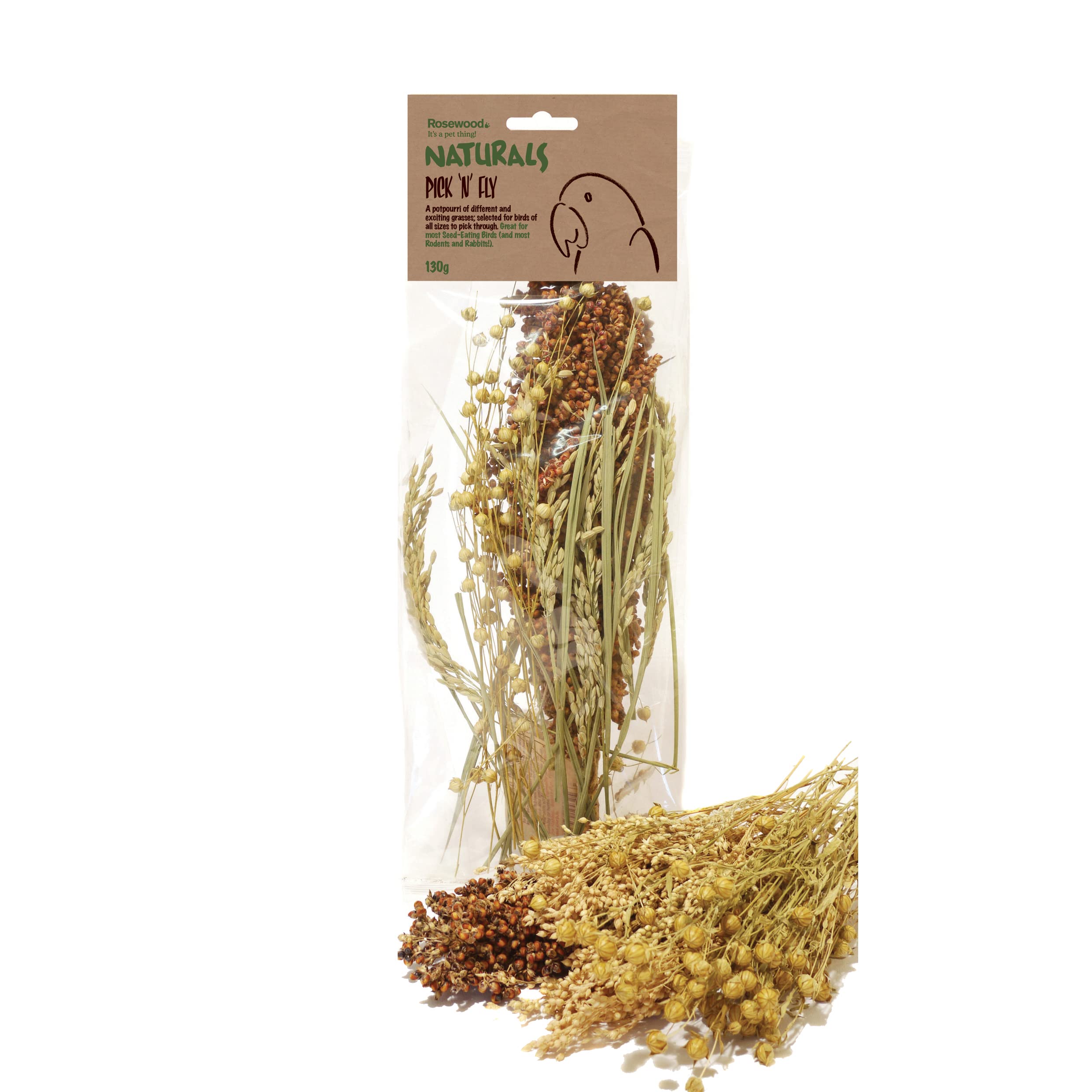 Rosewood Naturals Bird Pick-n-Fly, 130 g (Pack of 1)