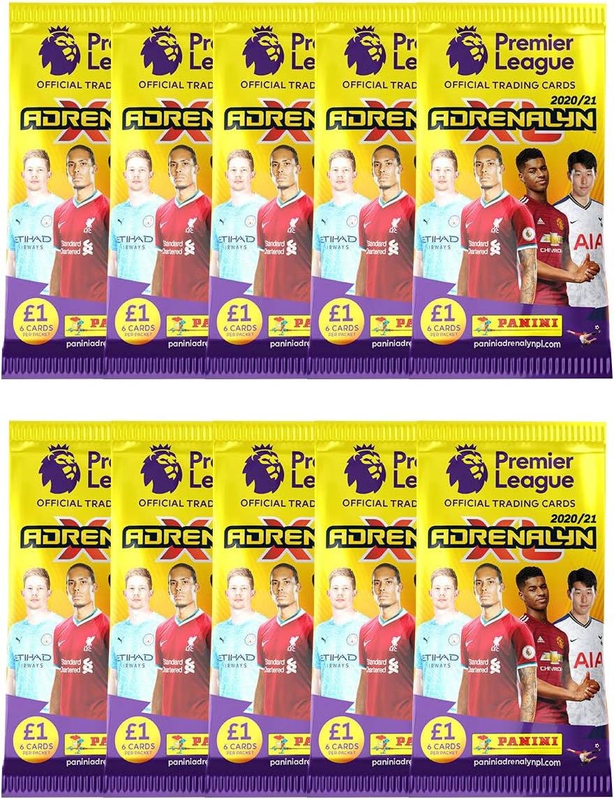 10 Pack Set Panini Adrenalyn 2020 21 Premier League Cards Total Of 60 