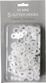 Simply Products Clear Gutter Hooks 50 Pack for Outdoor Lights Clip S Clips view 2