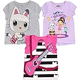 DREAMWORKS GABBY'S DOLLHOUSE Pandy Paws Mercat Girls 3 Pack T-Shirts Toddler to Big Kid