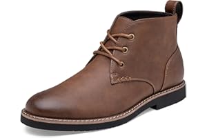 Vostey Men's Chukka Boots Classic Casual Ankle Boots for Men Dress Shoes Lace-Up