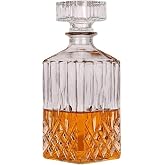 1PCS 33.8 oz Diamond Decanter Whiskey Decanter Crystal Whiskey Bottle &ndash; For Whiskey, Bourbon, Scotch and Spirits