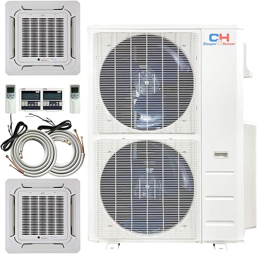 Amazon Com Cooper And Hunter Dual 2 Zone 24000 24000 Ductless
