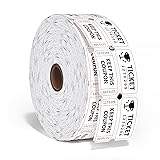 Methdic 2" x 2" 2000 Raffle Tickets Double Roll for