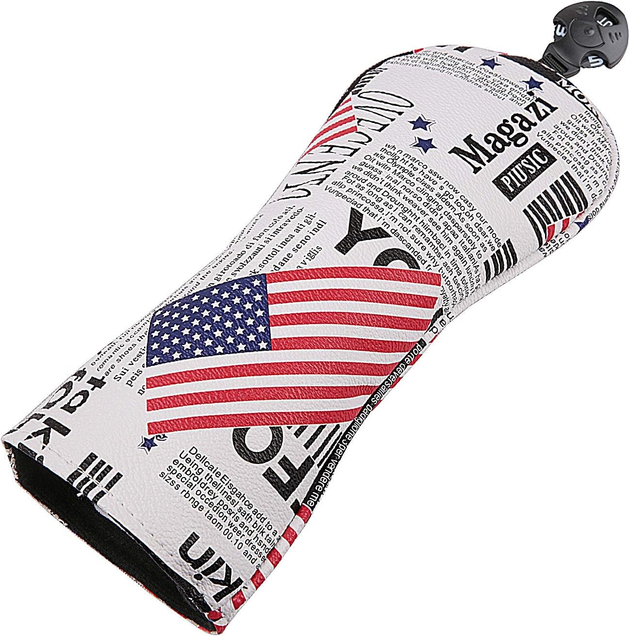 Golf Builder USA Stars and Stripes Golf Club Hybrid Head Cover UT Cover USA Hybrid with No Tag : Sports & Outdoors