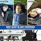 HIKENTURE Ultralight Inflatable Pillow Navy with Removable Cover view 7