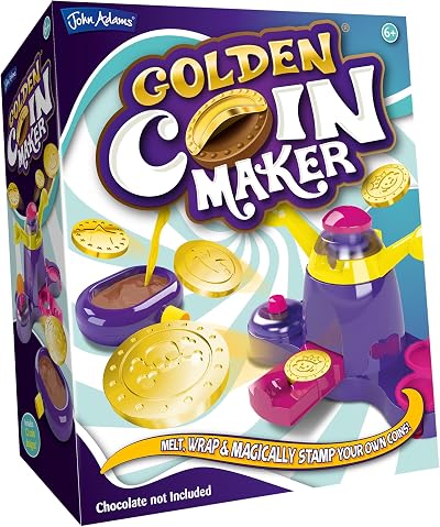 John Adams Golden Coin Maker Gift Kit for Chocolate Coins 12 stamp designs