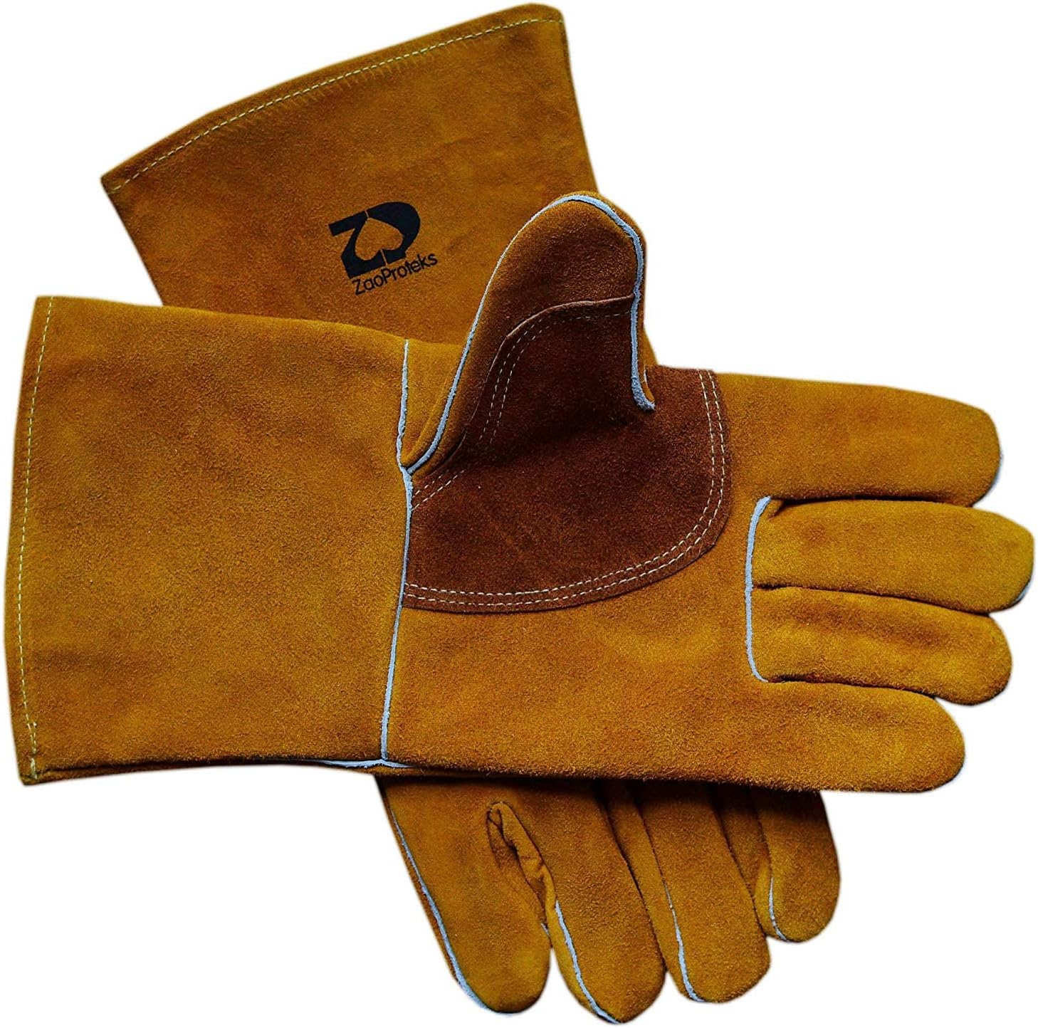 ZaoProteks ZP1709 Cowhide Leather Heat Resistant Welding Gloves,Work Gloves -for Welding/Gardening/Camping/Fireplace/Hearth/Stove/Barbecue and so on - Image 4