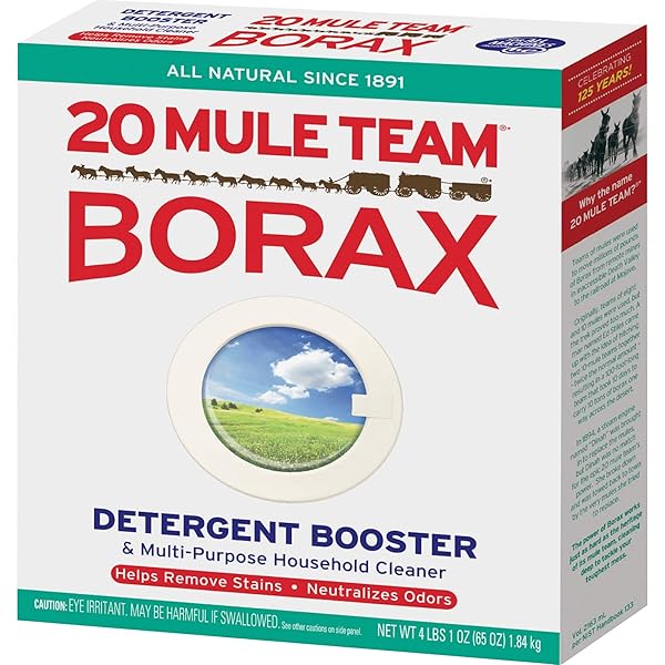 BORAX 20 MULE TEAM DETERGENT BOOSTER, 65 OZ.