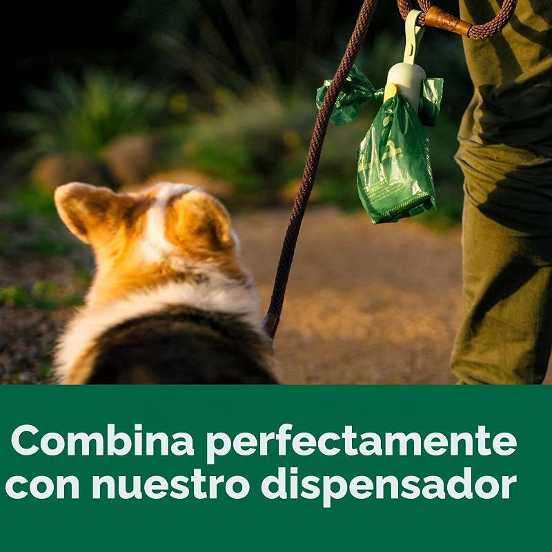 Bolsas para heces de perro, para mascotas a prueba de fugas y extragruesas, aptas para perros de cualquier tamaño, Rollos de recarga, aroma a lananda, 600 unidades