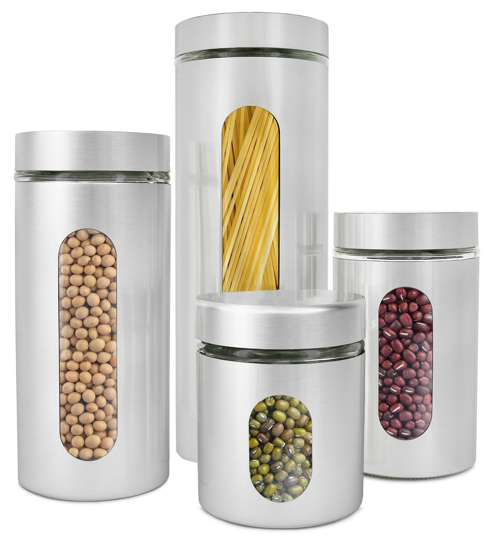 Stainless Steel Kitchen Canisters Pumpkin Spice Jar With Lids Prep