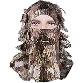 Ghillie Camouflage Leafy Hat 3D Full Face Mask Headwear Turkey Camo Hunter Hunting Accessories