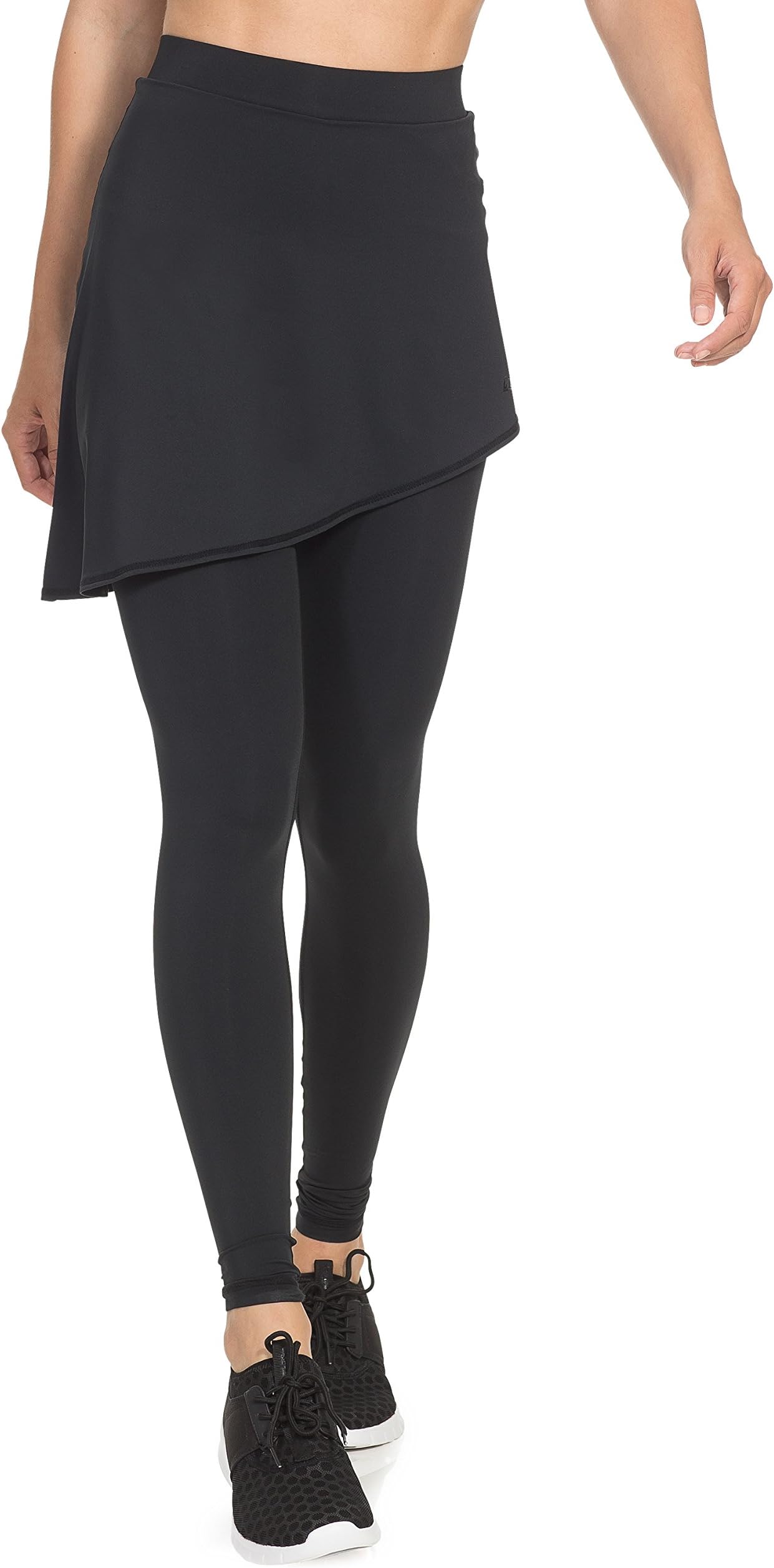 Gregster Womens Sports Leggings with Skirt โ Compression Running Trousers โ Suitable for Training, Yoga, Pilates, Fitness & Running