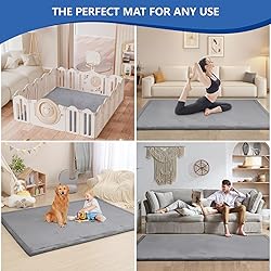 Baby Play Mat for Floor,1.3" Thick Memory Foam