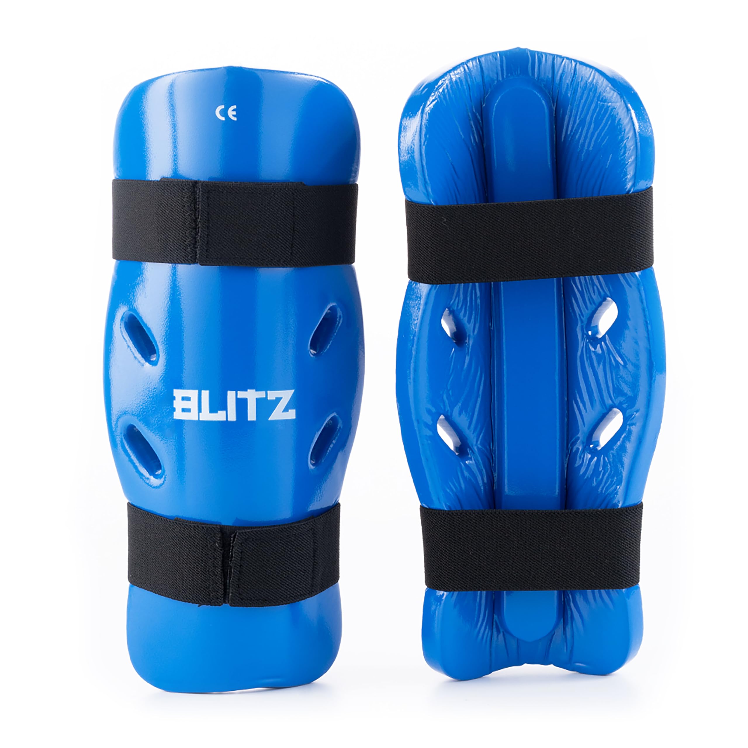 Blitz Dipped Foam Shin Guards - Blue - X-Small — image 1