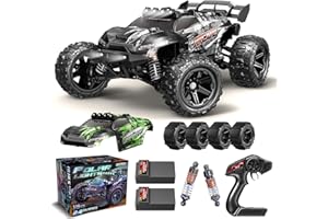 X-TMAGA 1:14 Scale All Terrain RC Cars for Adults & Boys (HS14323), Max Fast 40+ KPH, 4WD Off-Road RC Truck for Snow & Sand & Mud, 4X4 Waterproof Remote Control Car with 2 Rechargeable Batteries