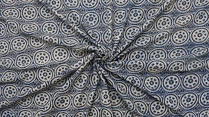 Trade Star Ethnic Hand Block Print Fabric For Home Furnishing