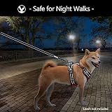 PoyPet No Pull Dog Harness Reflective Front Chest Clip 4 Adjustable Straps Red L view 7