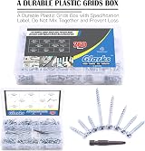 GLARKS 260Pcs Pocket Hole Screw Set 8 Size Square Drive Self Tapping Coarse Fine view 5