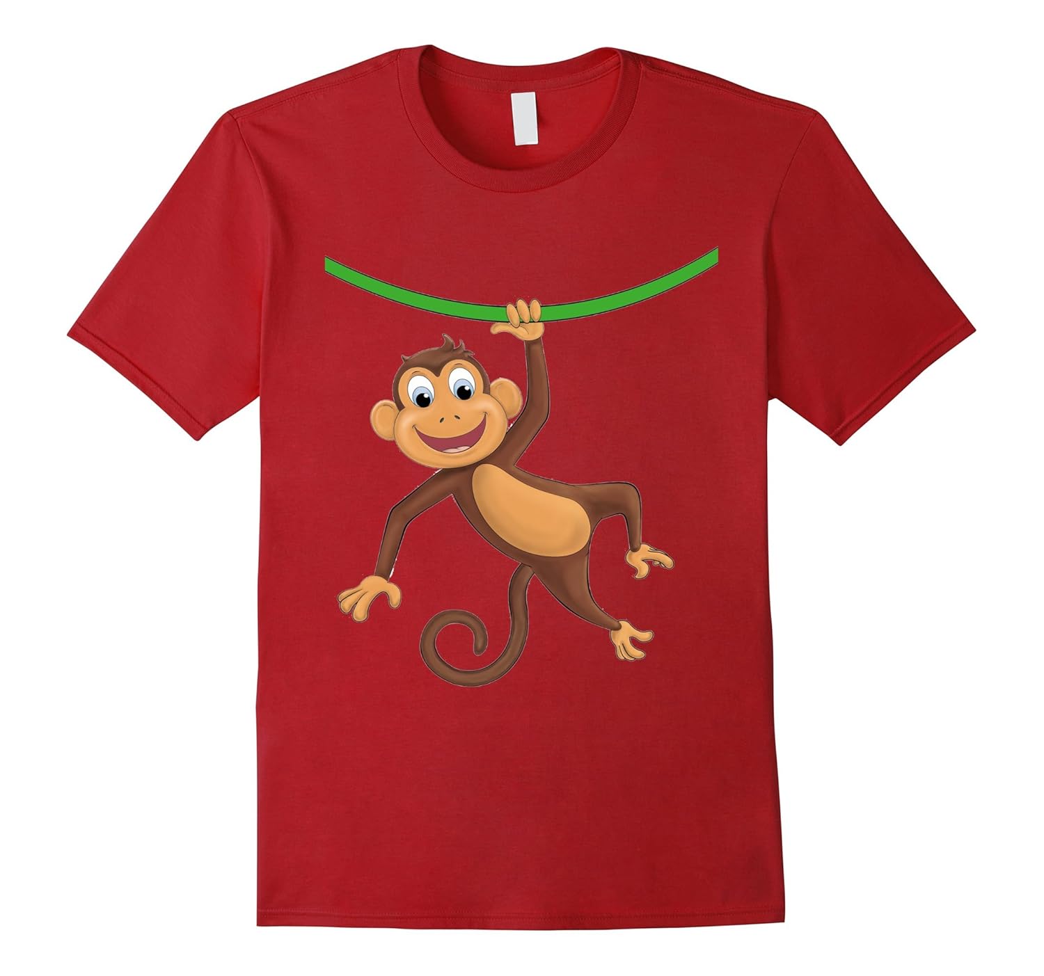 Funny Monkey on a Vine T-Shirt-ANZ