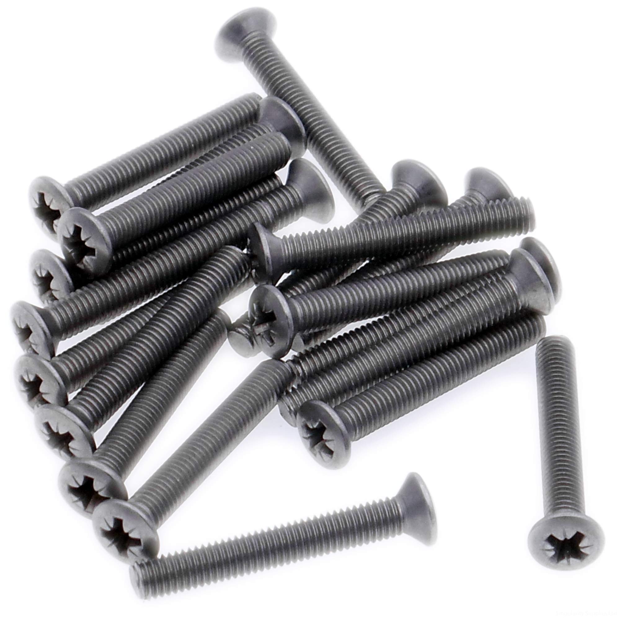 M6 (6mm x 12mm) Pozi Raised Countersunk Machine Screw (Bolt) - Stainless Steel (A2) (Pack of 20)