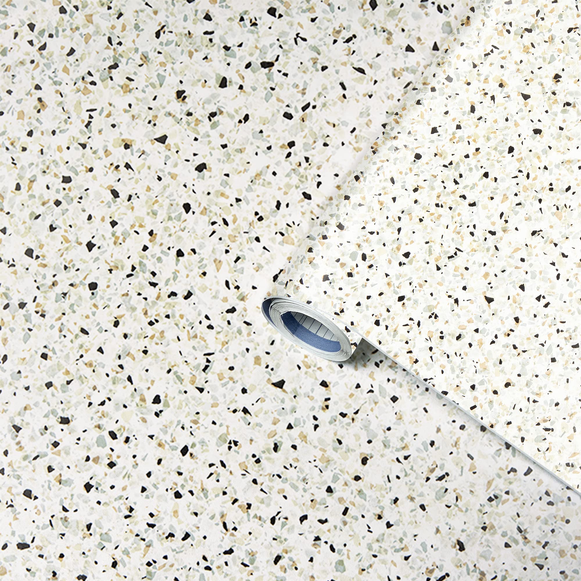 Venilia Greenline Terrazzo Granite Effect Furniture Film Decorative Film 100% Recycled Plastic 45 cm x 2 m 95 µm